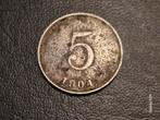 Haïti 5 centimes 1904 Zeer zeldzam, Ophalen of Verzenden, Noord-Amerika