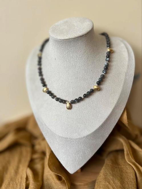 Maansteen grijs kattenoog zilver geluk beschermt zeldzaam, Sieraden, Tassen en Uiterlijk, Kettingen, Nieuw, Zilver, Grijs, Met edelsteen