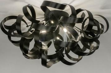 plafondlamp krul zwart 60cm bed keuken hoekbank tafel lamp beschikbaar voor biedingen