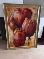 Olieverf schilderij J. de Graaf Tulpen, met lijst 83x114, Ophalen