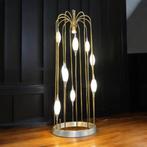 Vintage Lighto waterval kooi vloerlamp, Huis en Inrichting, Lampen | Vloerlampen, Gebruikt, Ophalen of Verzenden, Glas, Mid-Century Modern