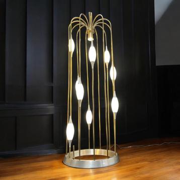 Vintage Lighto waterval kooi vloerlamp beschikbaar voor biedingen