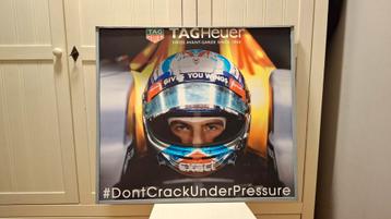 Uniek!! Grote plaat 82cm x 72,5cm van Max Verstappen beschikbaar voor biedingen