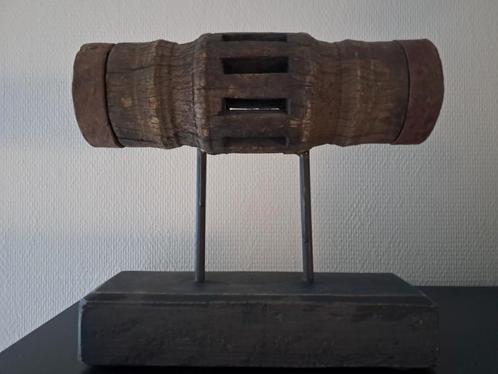 Schitterend landelijk ornament / oude wielnaaf, Huis en Inrichting, Woonaccessoires | Overige, Zo goed als nieuw, Ophalen of Verzenden