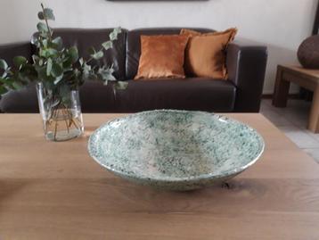 Te koop: Unieke handgemaakte keramieken schaal - D 39 cm beschikbaar voor biedingen