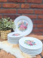 Vintage gebakstel Schuhman, Arzberg, Bavaria met 12 bordjes, Ophalen of Verzenden