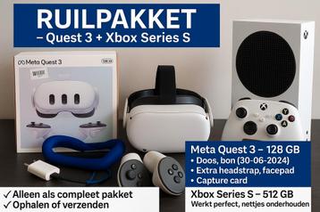 RUIL/TE KOOP: Meta Quest 3 (128GB) + Xbox Series S (512GB)  beschikbaar voor biedingen