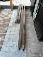 2 Stuks Azobe hardhout palen, ZWAAR, Ophalen, Palen, Zo goed als nieuw, Hardhout
