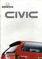 Honda Civic of Sedan of Coupe brochure/auto folder '81-'00, Ophalen, Zo goed als nieuw, Honda