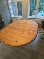 Verstelbare ronde/ ovale eettafel, Huis en Inrichting, Ophalen, Gebruikt, 100 tot 150 cm, 150 tot 200 cm
