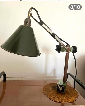 Vintage Franse Werkkamp Lamp - Jaren 50 - Rock France beschikbaar voor biedingen
