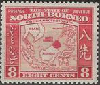 North Borneo- 1939 - landkaart, Postzegels en Munten, Postzegels | Azië, Oost-Azië, Verzenden