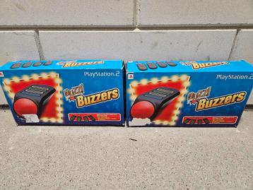 Playstation 2 Buzzers met doos met gebruikerssporen. beschikbaar voor biedingen