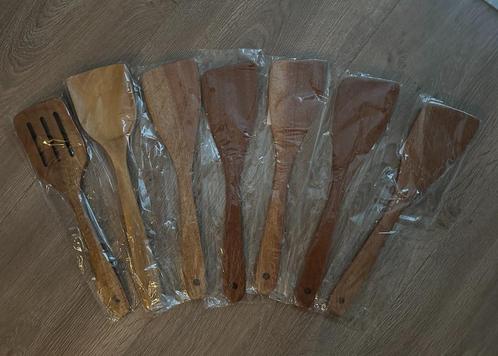 Houten Spatel lepel Kooklepel acaciahout keuken kookgerei, Huis en Inrichting, Keuken | Keukenbenodigdheden, Nieuw, Ophalen of Verzenden