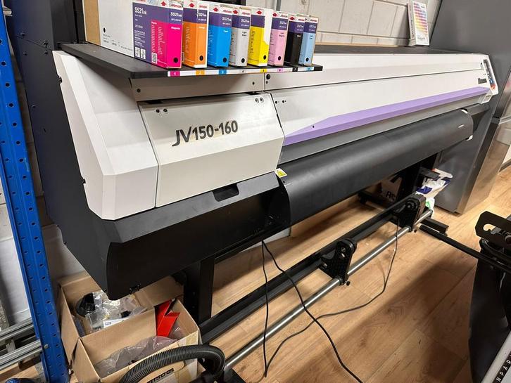 Krachtige Mimaki JV150-160 grootformaatprinter bouwjaar 2018, Muziek en Instrumenten, Piano's, Zo goed als nieuw, Vleugel, Zwart