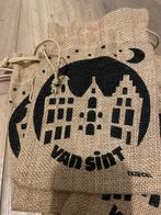 8x Jute pepernoten zakjes 'Van Sint', Diversen, Sinterklaas, Ophalen of Verzenden, Nieuw