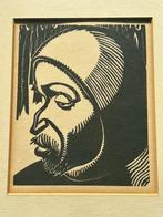 Jan Frans Cantré - authentieke houtsnede - 1930, Ophalen of Verzenden