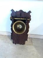 Koperen vijzel in houten steun, Antiek en Kunst, Antiek | Klokken, Ophalen of Verzenden