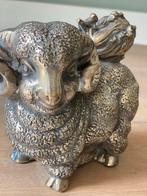 Antiek Chinees zilver Koperen Schaap geit  Beeld, Antiek en Kunst, Ophalen of Verzenden, Zilver