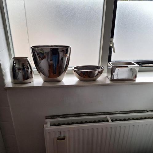 Setprijs 12,50 euro! 4 mooie vazen/bakken, Huis en Inrichting, Woonaccessoires | Vazen, Zo goed als nieuw, Minder dan 50 cm, Ophalen