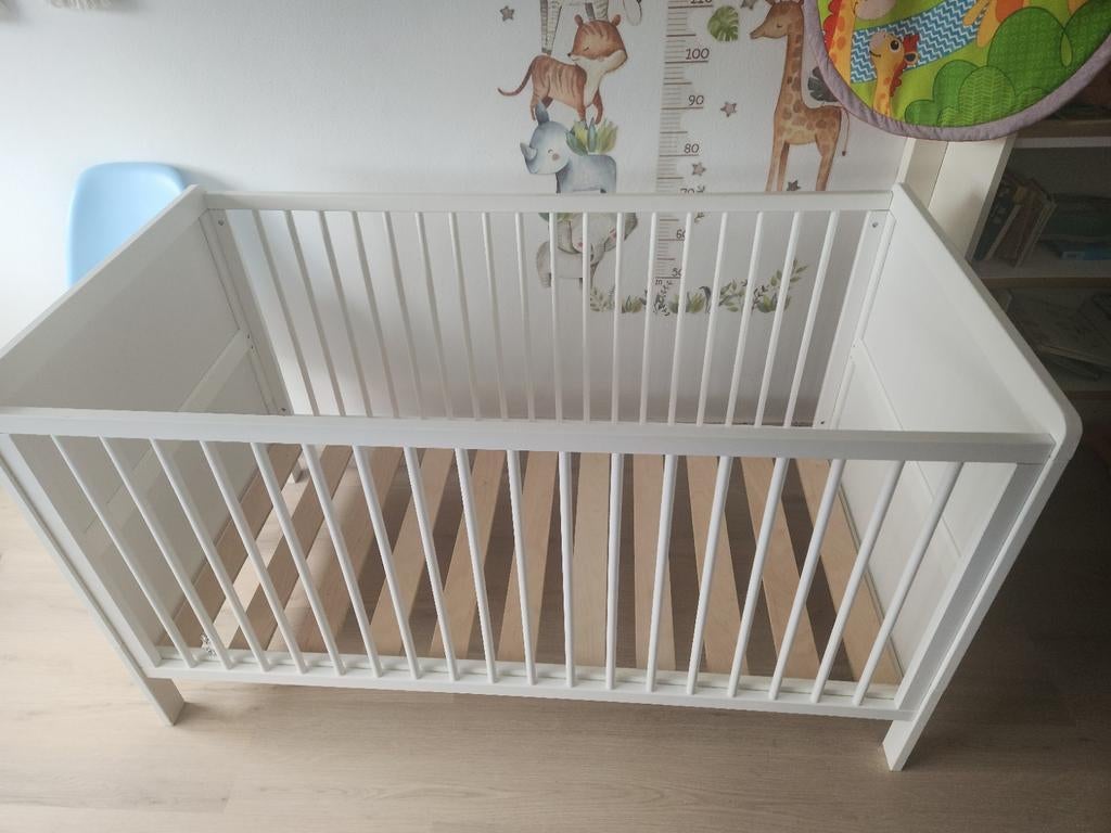 3-in-1 Meegroeibed Aurore 0-4 jaar - Wit, Ophalen, Gebruikt, Ledikant