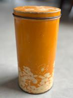 Vintage beschuitbus Hooimeijer oranje, Ophalen of Verzenden