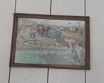 Vintage wanddecoratie prent C.Jetses Lente op de akker, Antiek en Kunst, Ophalen of Verzenden