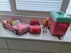 Barbie 2 auto's, 1 paardentrailer en 2 paarden, Kinderen en Baby's, Speelgoed | Poppen, Ophalen of Verzenden, Gebruikt, Barbie