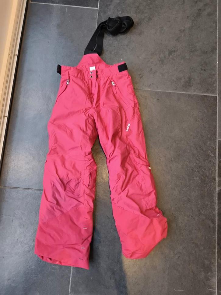 Skibroek 8 jaar, verstelbaar, met bretels, Kinderen en Baby's, Kinderkleding | Maat 140, Zo goed als nieuw, Broek, Ophalen of Verzenden