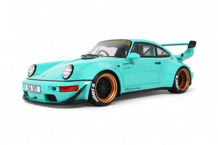 1:12 Gt Spirit Porsche 911 964 RWB Rauh-Welt 1/999 1:12 Nieu, Hobby en Vrije tijd, Modelauto's | 1:5 tot 1:12, Nieuw, Auto, 1:9 t/m 1:12