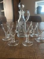 Vintage Kristallen Likeurset - Karaf en Glazen, Antiek en Kunst, Antiek | Glas en Kristal, Ophalen