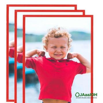 NIEUWE Fotolijsten 59,4 x 84 rood 3 stuks ! beschikbaar voor biedingen