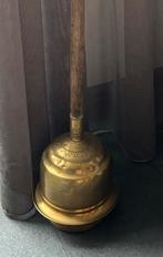 Antieke koperen wasstamper met houten steel, Ophalen of Verzenden