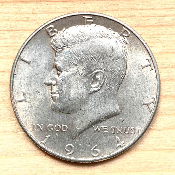 USA halve dollar 1964 Kennedy zilver, Postzegels en Munten, Munten | Amerika, Noord-Amerika, Zilver, Ophalen of Verzenden