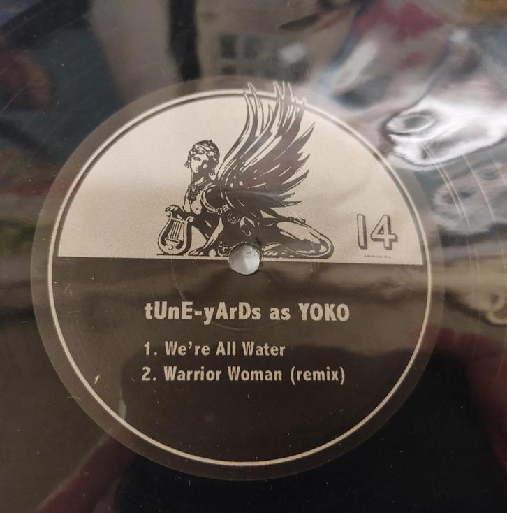 Yoko Ono & tUnE-yArDs VINYL 10 INCH USA limited edition, Cd's en Dvd's, Vinyl | Rock, Zo goed als nieuw, Alternative, 10 inch