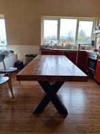 houten eettafel, Ophalen, Gebruikt, 200 cm of meer, 50 tot 100 cm