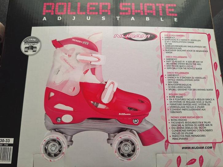 Nijdam Disco Rollerskates - Verstelbaar, Kinderen en Baby's, Speelgoed | Buiten | Rolschaatsen, Gebruikt, Dames, Heren, Kinderen