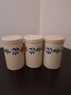Set van 3 Boerenbont Voorraadblikken – Boch – Decor Original, Ophalen of Verzenden, Gebruikt, Koffie, Overige merken