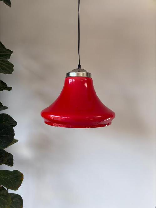 Vintage Space Age Biljarttafel Hanglampen Jaren 60, Huis en Inrichting, Lampen | Hanglampen, Zo goed als nieuw, Minder dan 50 cm