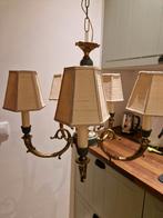 Brocante Kroonluchter met/zonder lampenkappen, Ophalen, Gebruikt, Metaal, Brocante
