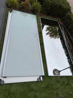 3 schuifdeur panelen, Doe-het-zelf en Verbouw, Kozijnen en Schuifpuien, Overige materialen, Gebruikt, Overige typen, Inclusief glas