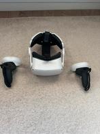 Meta Quest 2 VR-headset + 2 controllers, Spelcomputers en Games, Virtual Reality, Ophalen of Verzenden, Gebruikt, VR-bril, Overige platformen
