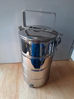 Food carrier 4 RVS bakjes 12 cm (nieuw), Ophalen of Verzenden, Zo goed als nieuw