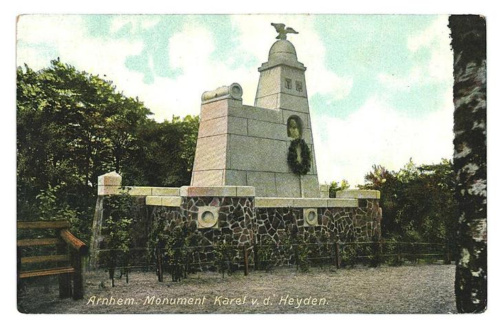 977723 Arnhem Monument Karel v d Heyden Nette oude kaart onb, Verzamelen, Ansichtkaarten | Nederland, Ongelopen, Gelderland, Ophalen of Verzenden