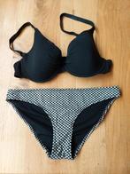 Bikini. Maat 80C. Broekje maat S, Ophalen of Verzenden, Zo goed als nieuw, Zwart, Bikini