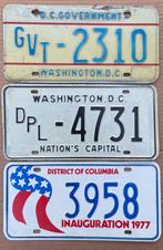 nummerplaat nummerplaten USA washington DC kenteken, Verzamelen, Overige Verzamelen, Gebruikt, Ophalen of Verzenden