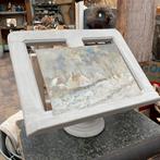 Boekenstandaard en winterlandschip schilderij *floor epe*, Antiek en Kunst, Curiosa en Brocante, Ophalen of Verzenden