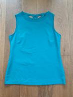 Turquoise/petrol top van NED maat M, Blauw, Maat 38/40 (M), Zonder mouw, Ophalen of Verzenden