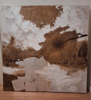 Groot schilderij/canvas 100cmx100cmx5cm beschikbaar voor biedingen