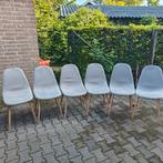 Stoelen 6x, Huis en Inrichting, Ophalen, Gebruikt, Grijs, Vijf, Zes of meer stoelen